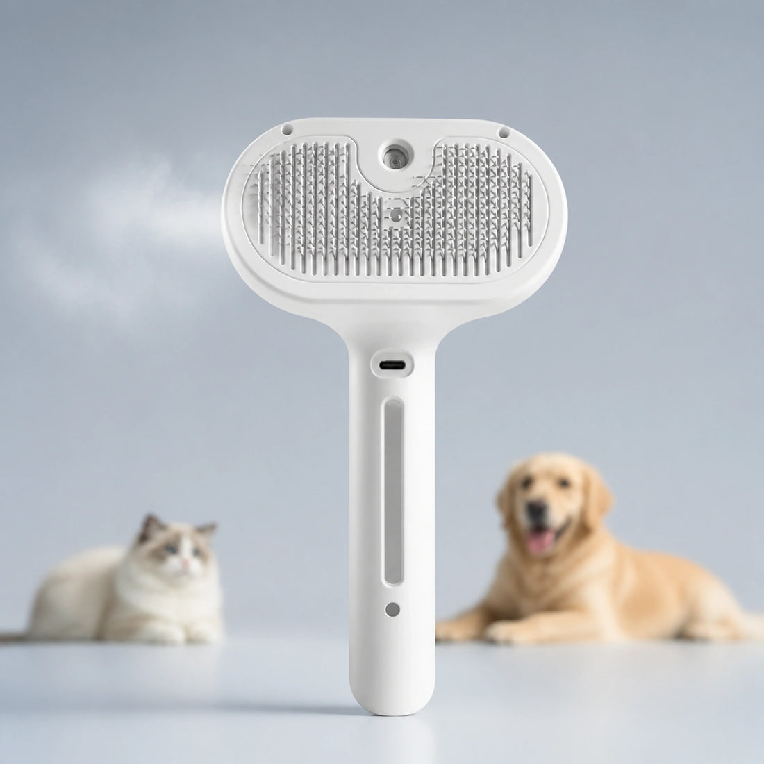 LumiPaw Self-Cleaning Pet Grooming Brush with Mist