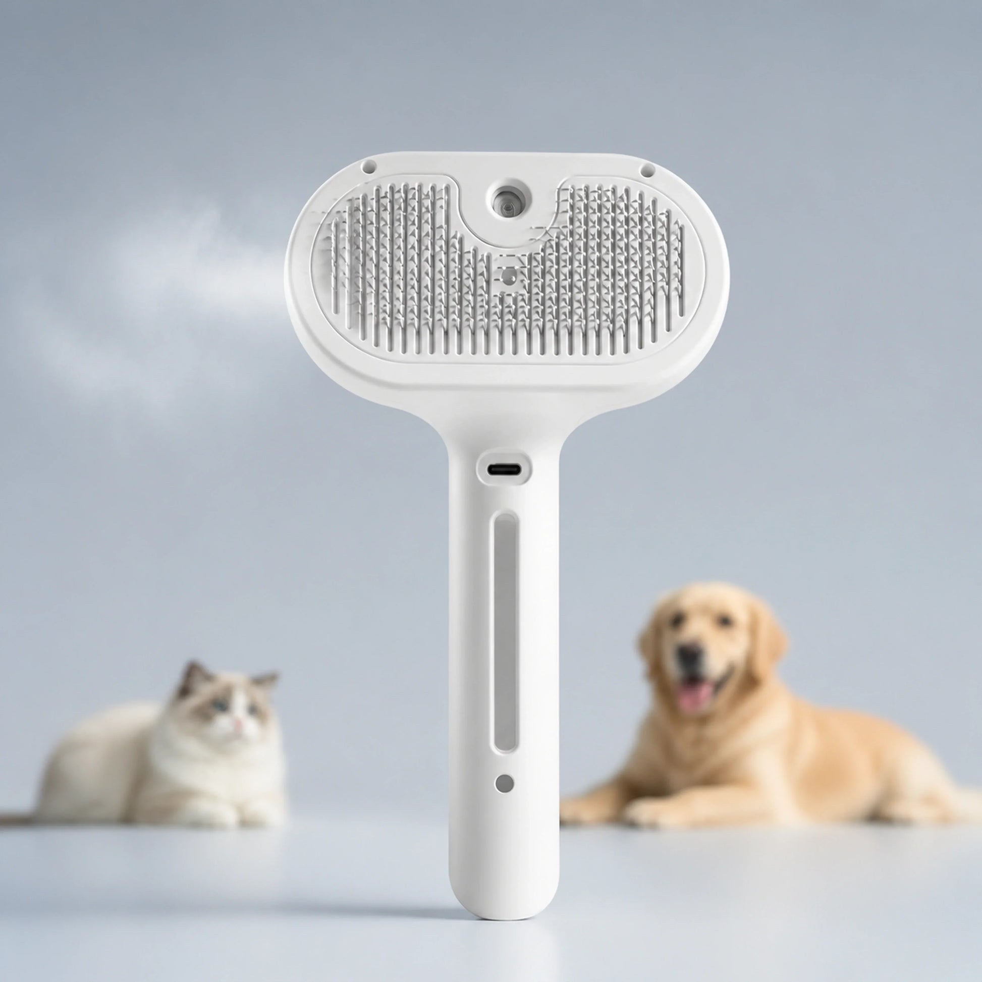 LumiPaw Self-Cleaning Pet Grooming Brush with Mist