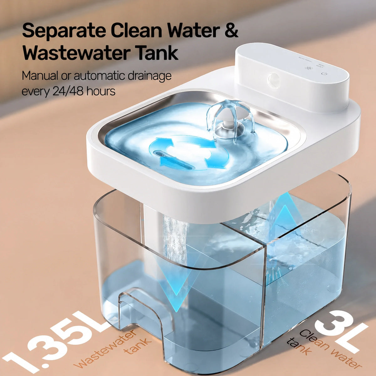 LumiPaw Smart Wireless Cat Water Fountain