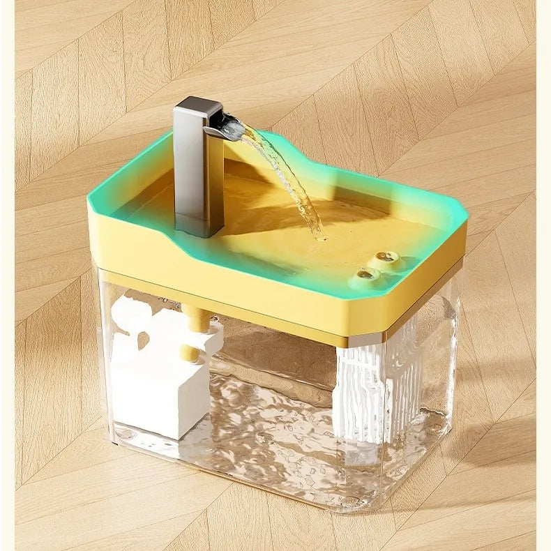 1.5 L Cat Water Fountain with Visible Reservoir – 3 Colors