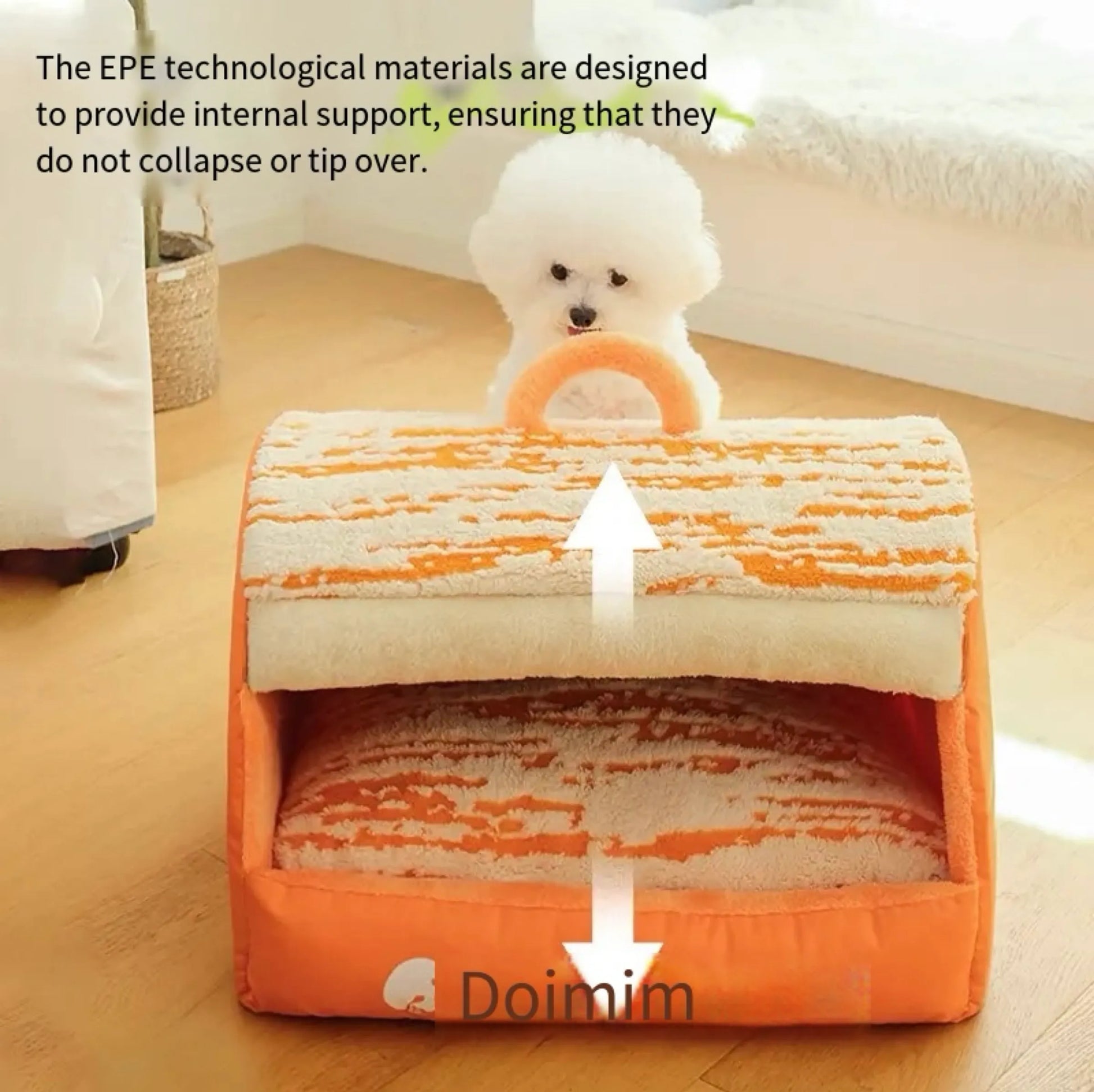 Cozy Foldable Pet House Bed for Dogs & Cats