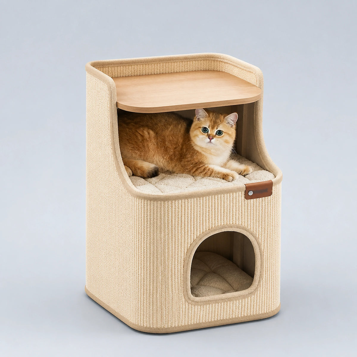 2-in-1 Sisal Cat House and Bedside Table