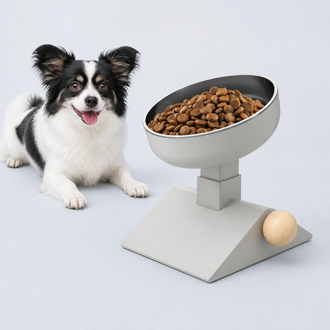 3-Level Adjustable Elevated Stainless Steel Pet Bowl