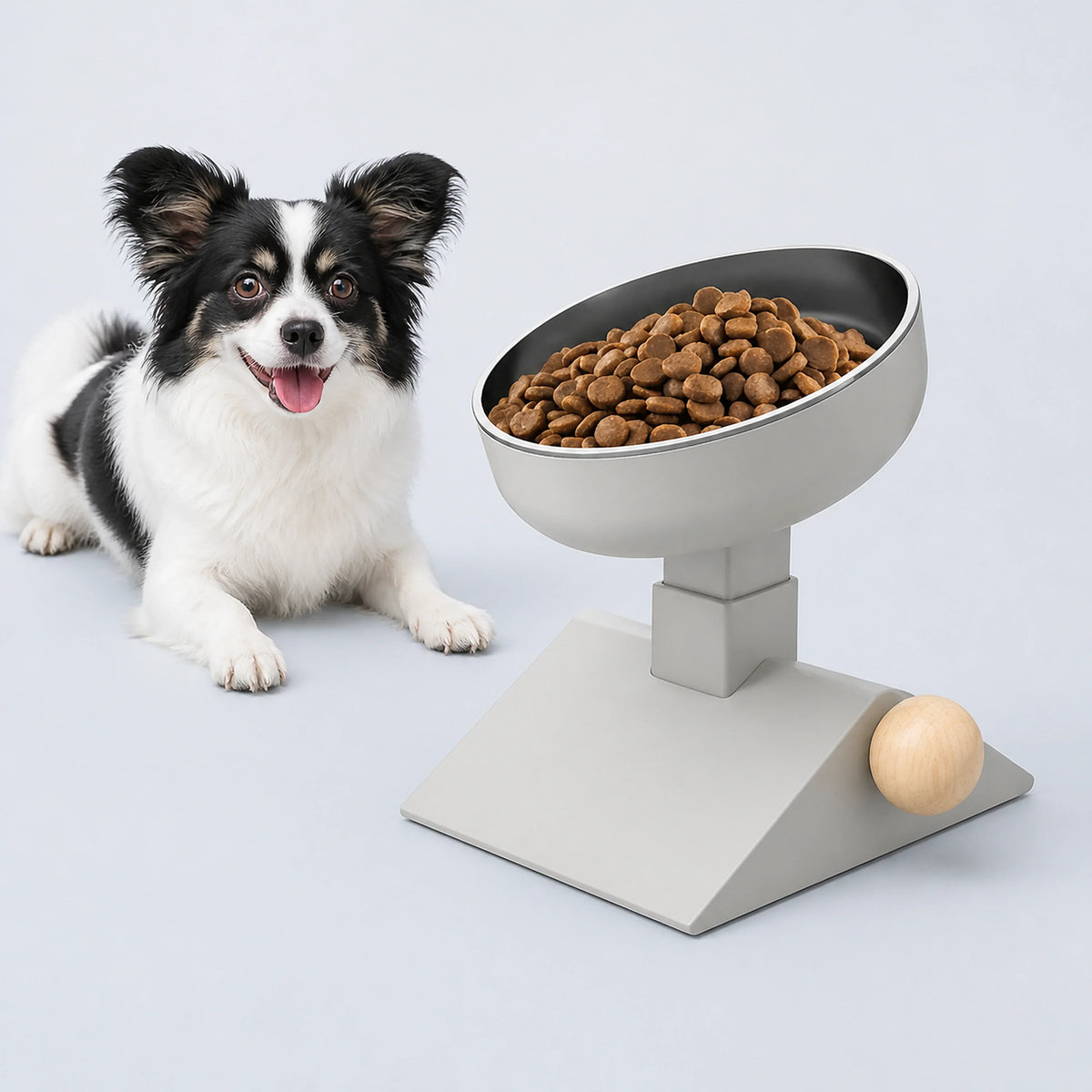 3-Level Adjustable Elevated Stainless Steel Pet Bowl
