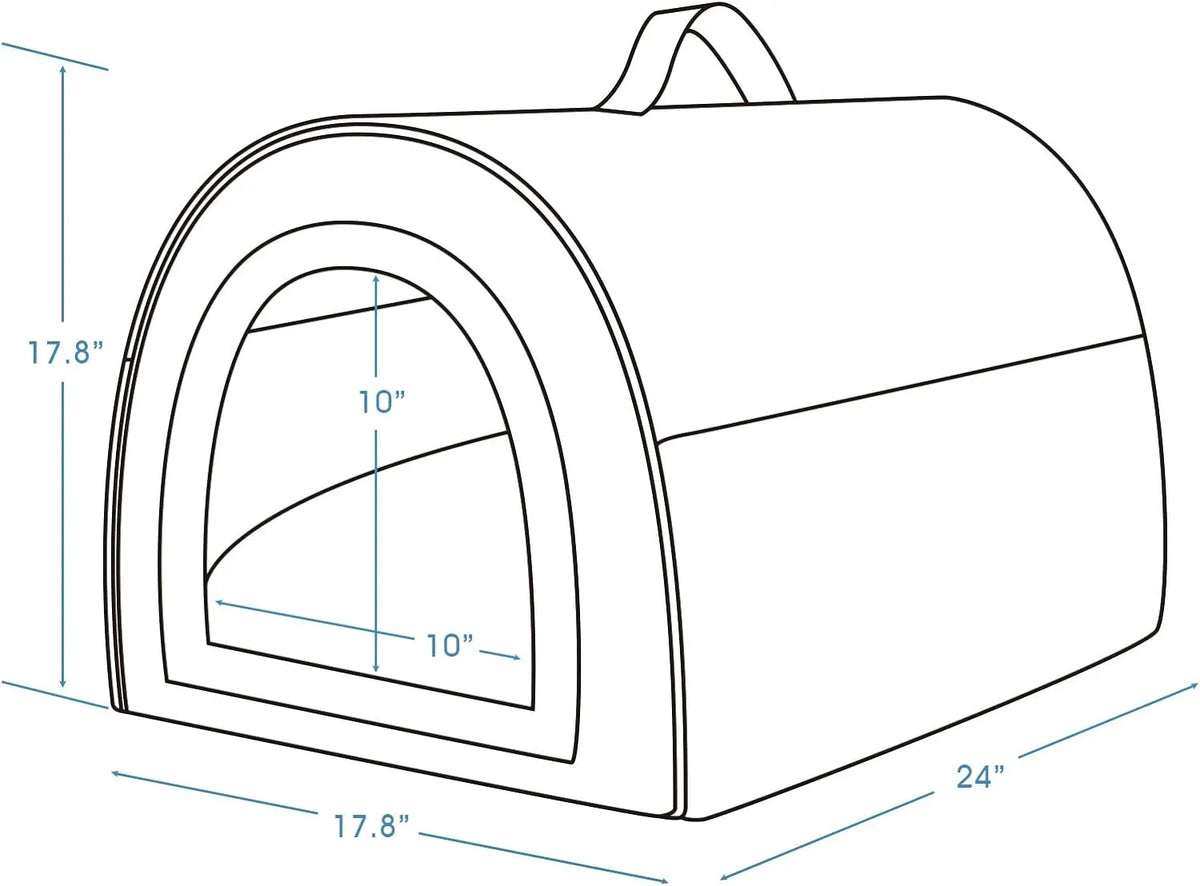 2-in-1 Foldable Pet Cave Bed – 3 Styles, 5 Sizes