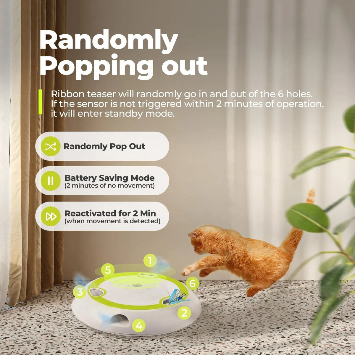 Interactive Rotating Mouse Track Cat Toy with Felt Scratcher