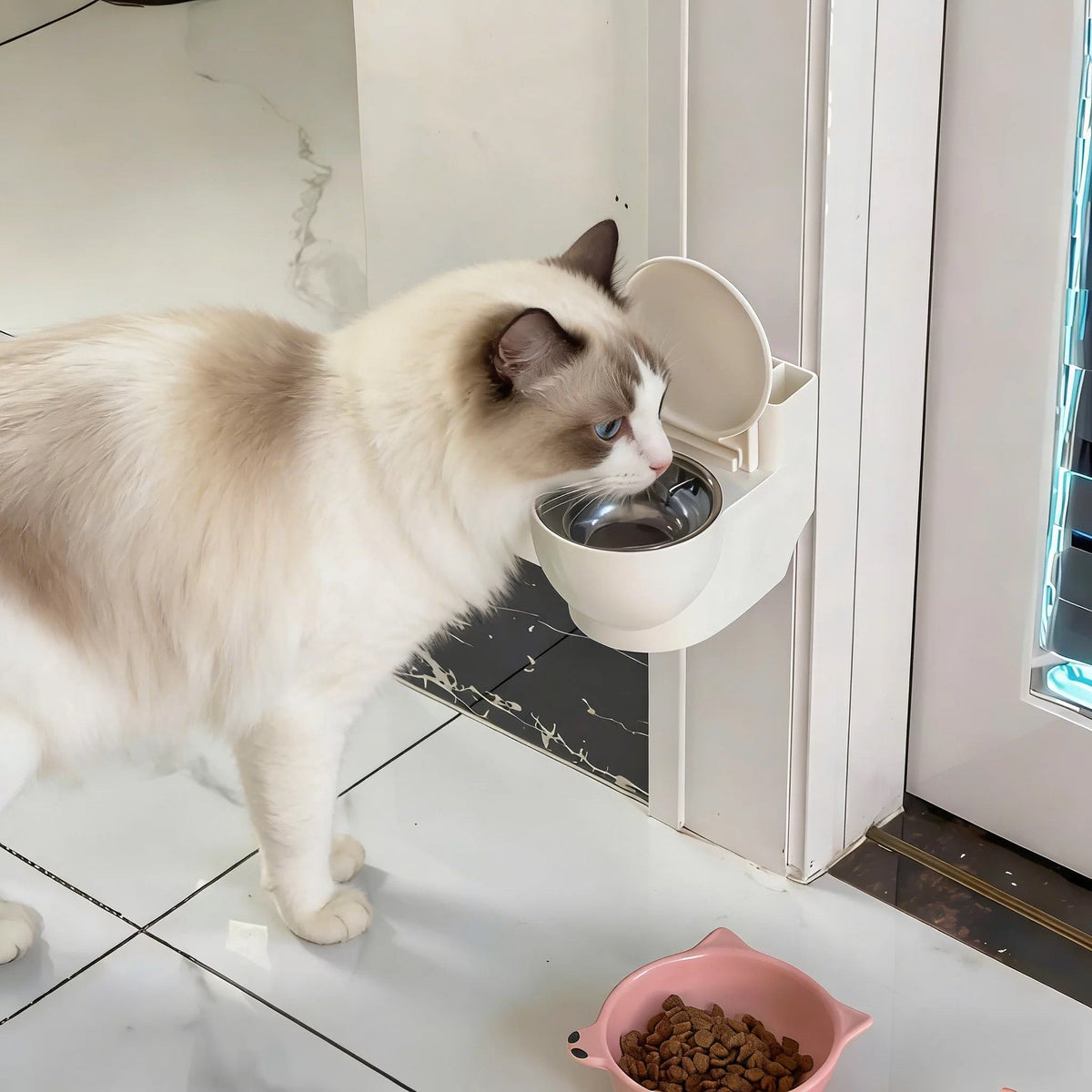 Novelty Toilet-Shaped Cat Water Bowl – 3 Colors