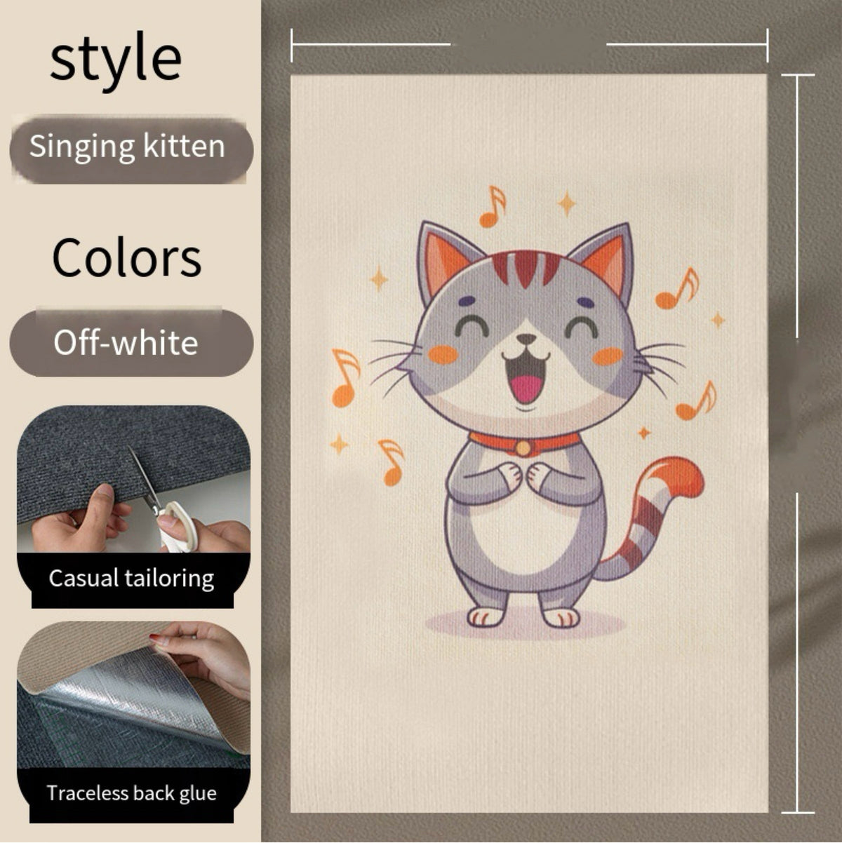 Decorative Wall-Mounted Cat Scratching Panel – 8 Designs