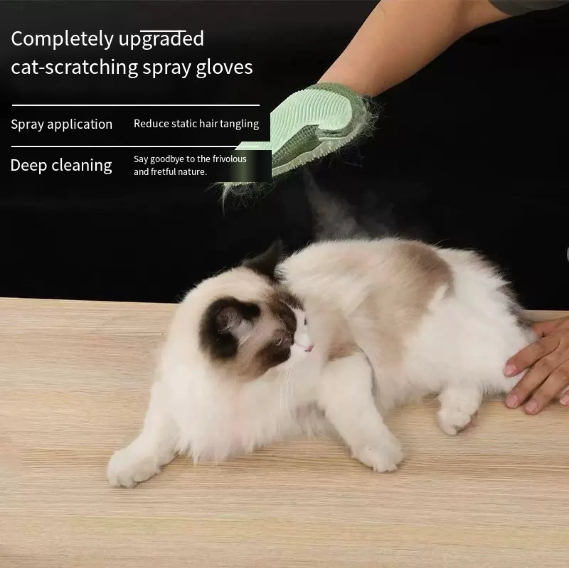 Mist Spray Pet Grooming Glove – 3 Colors