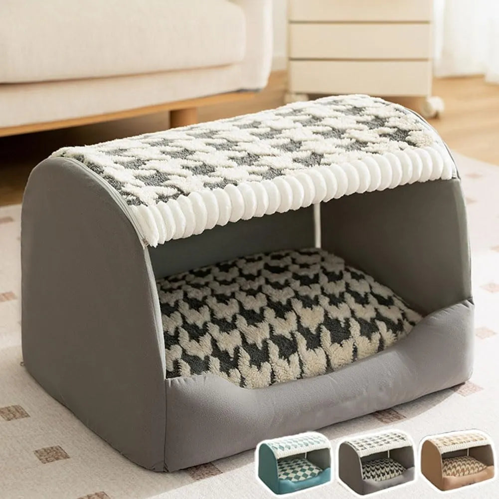 Cozy Foldable Pet House Bed for Dogs & Cats