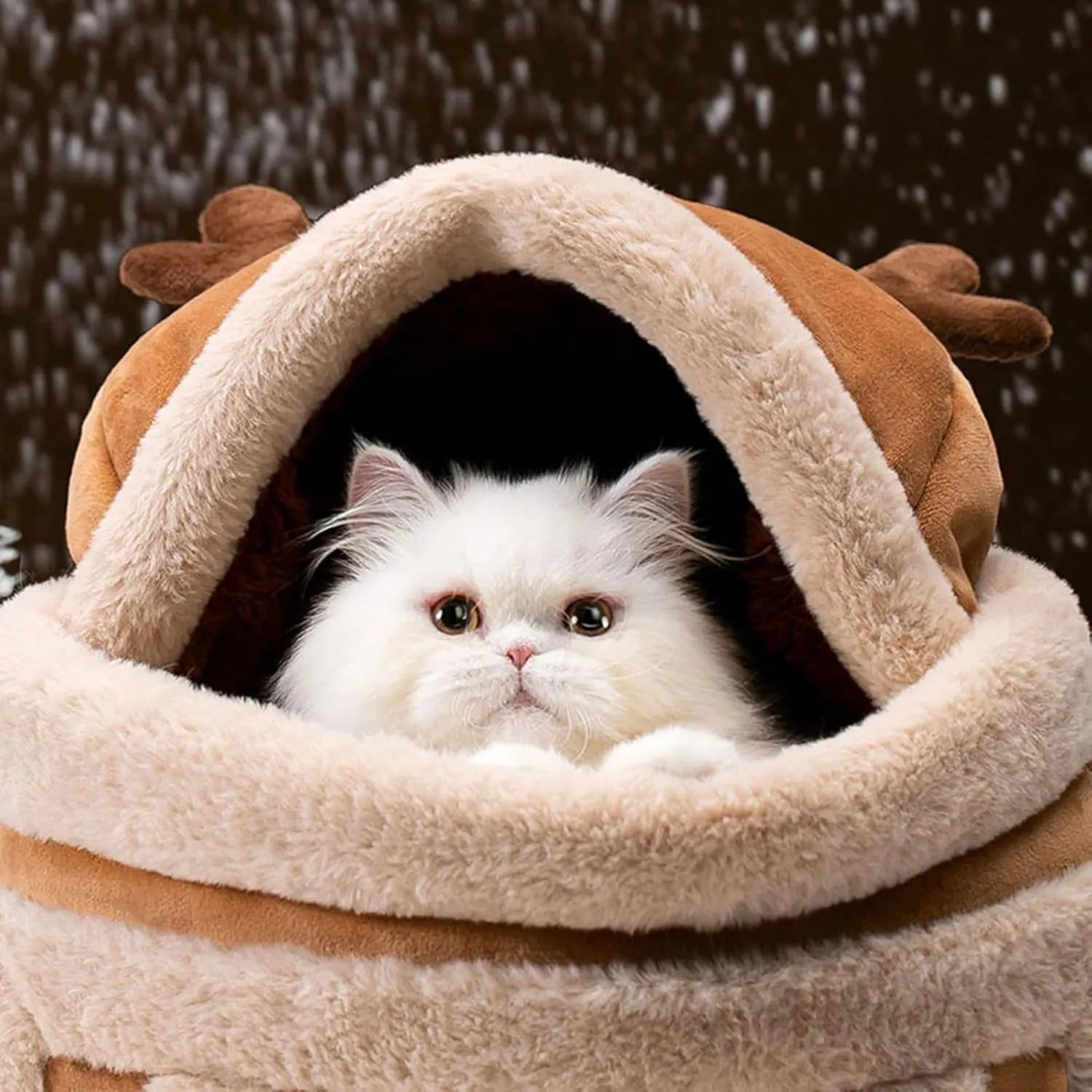 Plush Reindeer Pet Carrier Backpack – 4 Styles, 2 Sizes
