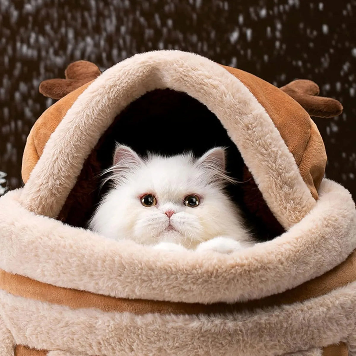 Plush Reindeer Pet Carrier Backpack – 4 Styles, 2 Sizes