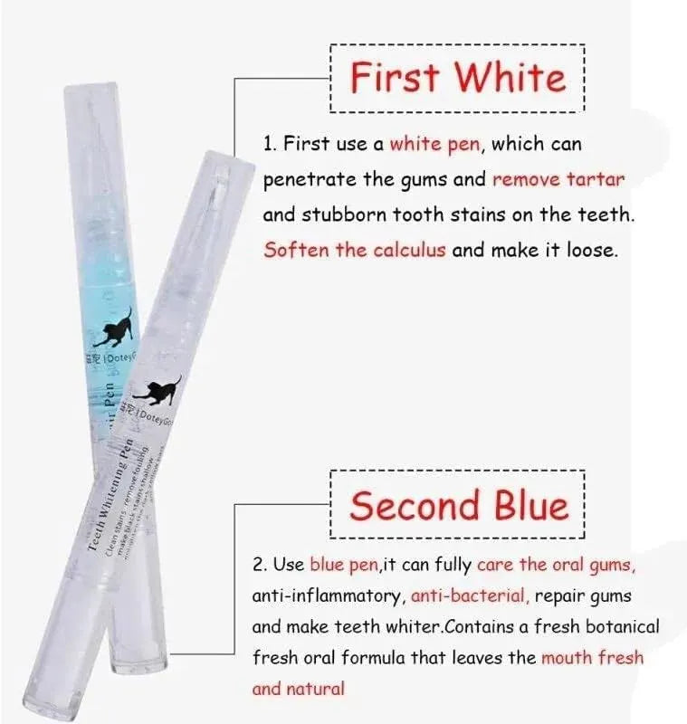 Pet Tooth Surface-Cleaning Pen – 1 or 2 Pack