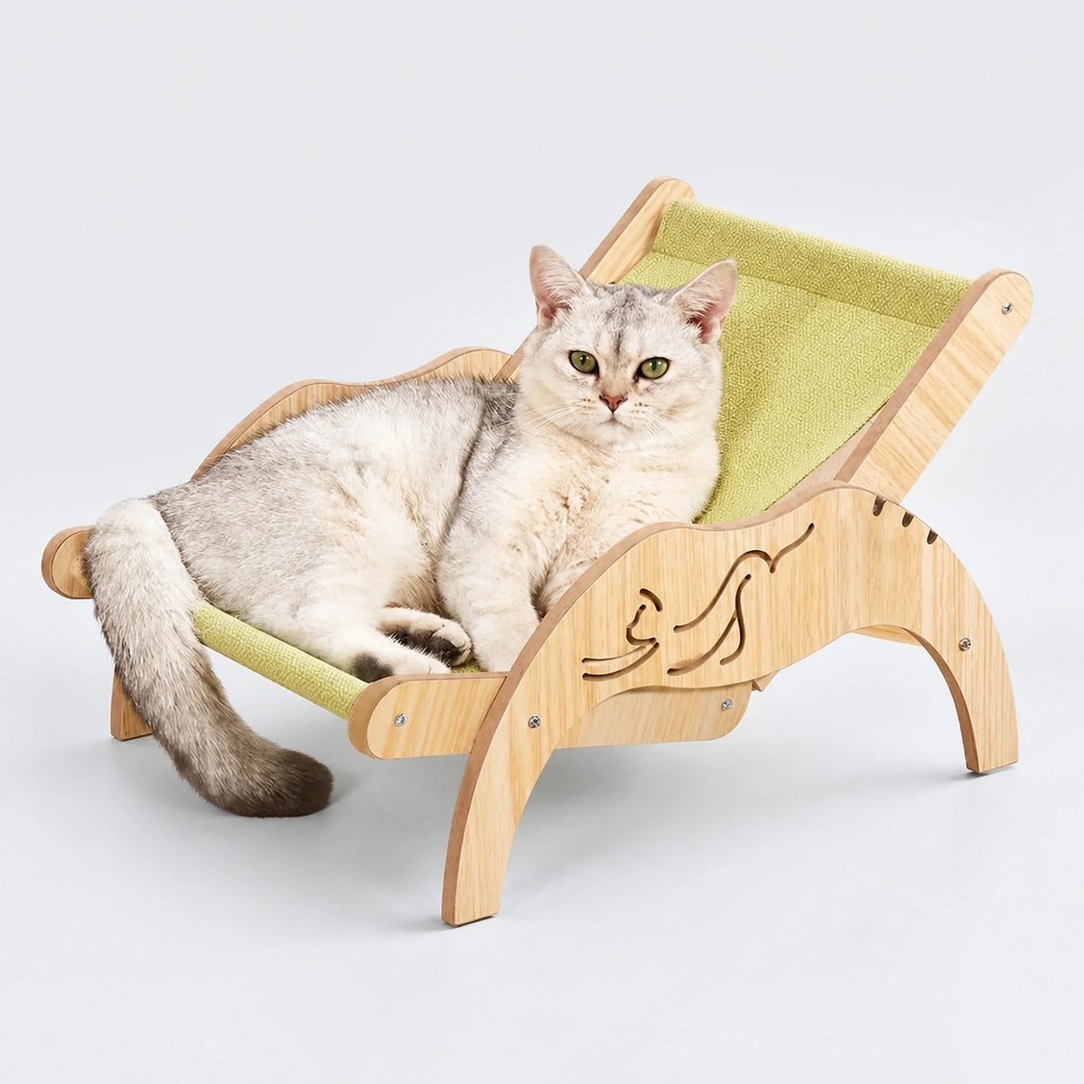 Adjustable Foldable Cat Hammock Chair with Sisal Option
