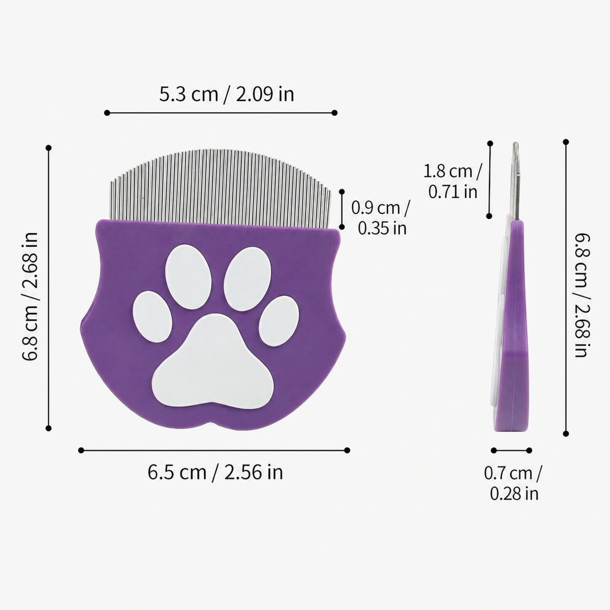 LumiPaw Gentle Facial Comb for Cats & Dogs