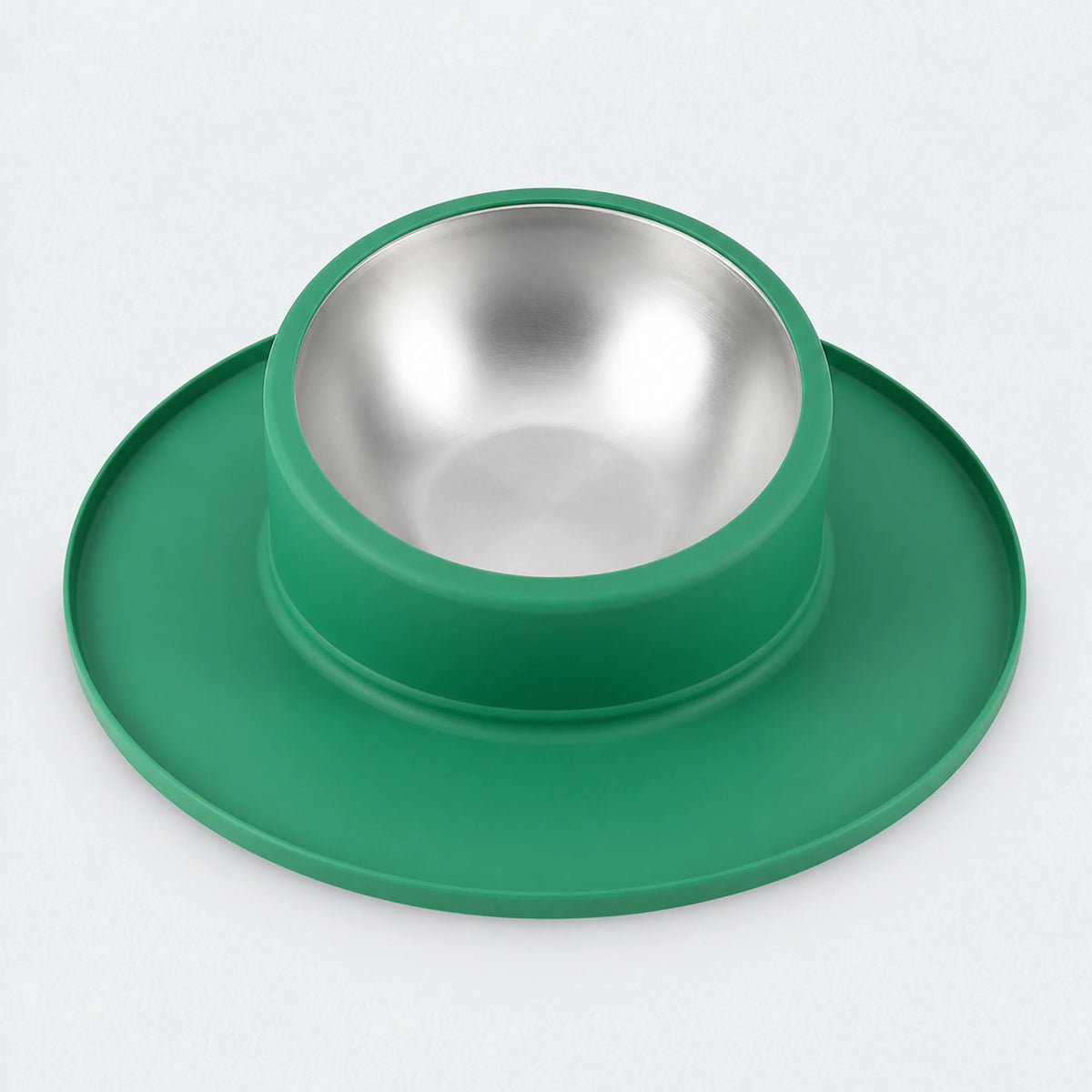 Anti-Rollover Cat Bowl Set