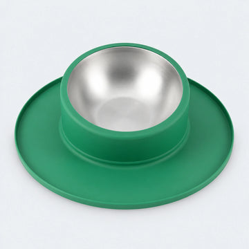 Anti-Rollover Cat Bowl Set