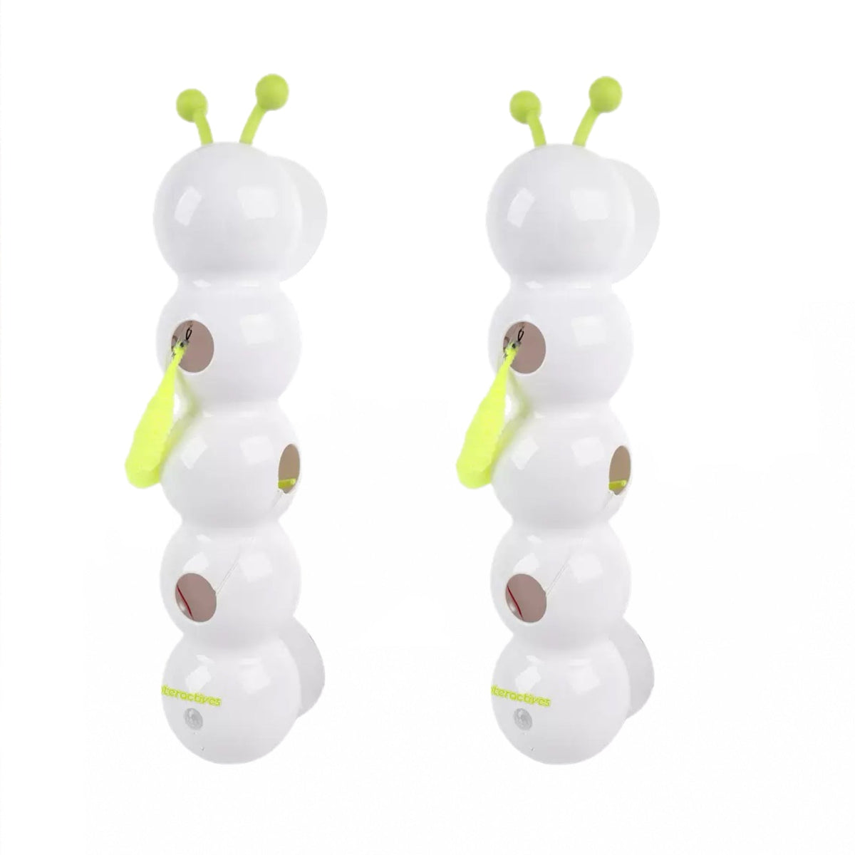 Automatic Wiggling Worm Cat Toy with Feather – 1 or 2 Set