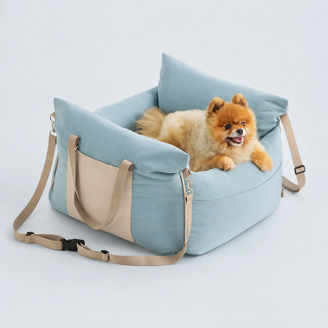 Bolstered Small Pet Car Seat & Travel Bed – 9 Colors