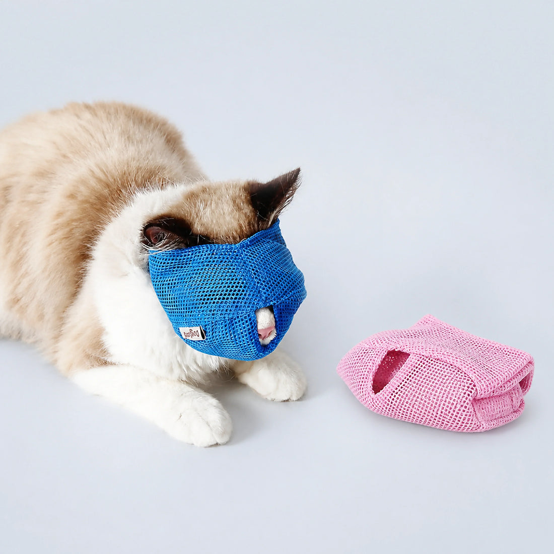 Breathable Mesh Cat Grooming Muzzle