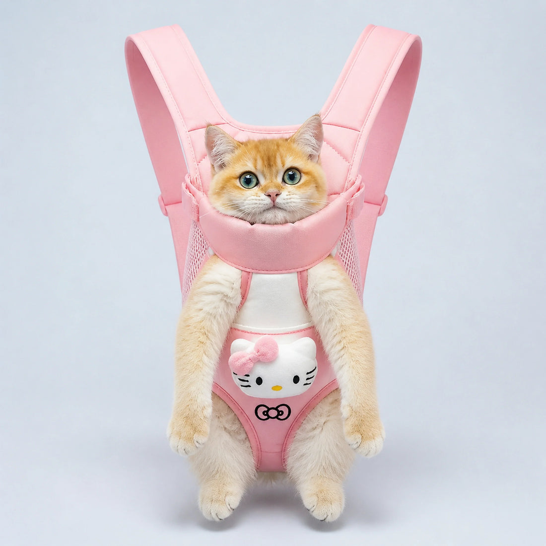 Cartoon Front Pet Carrier Backpack for Cats & Small Dogs