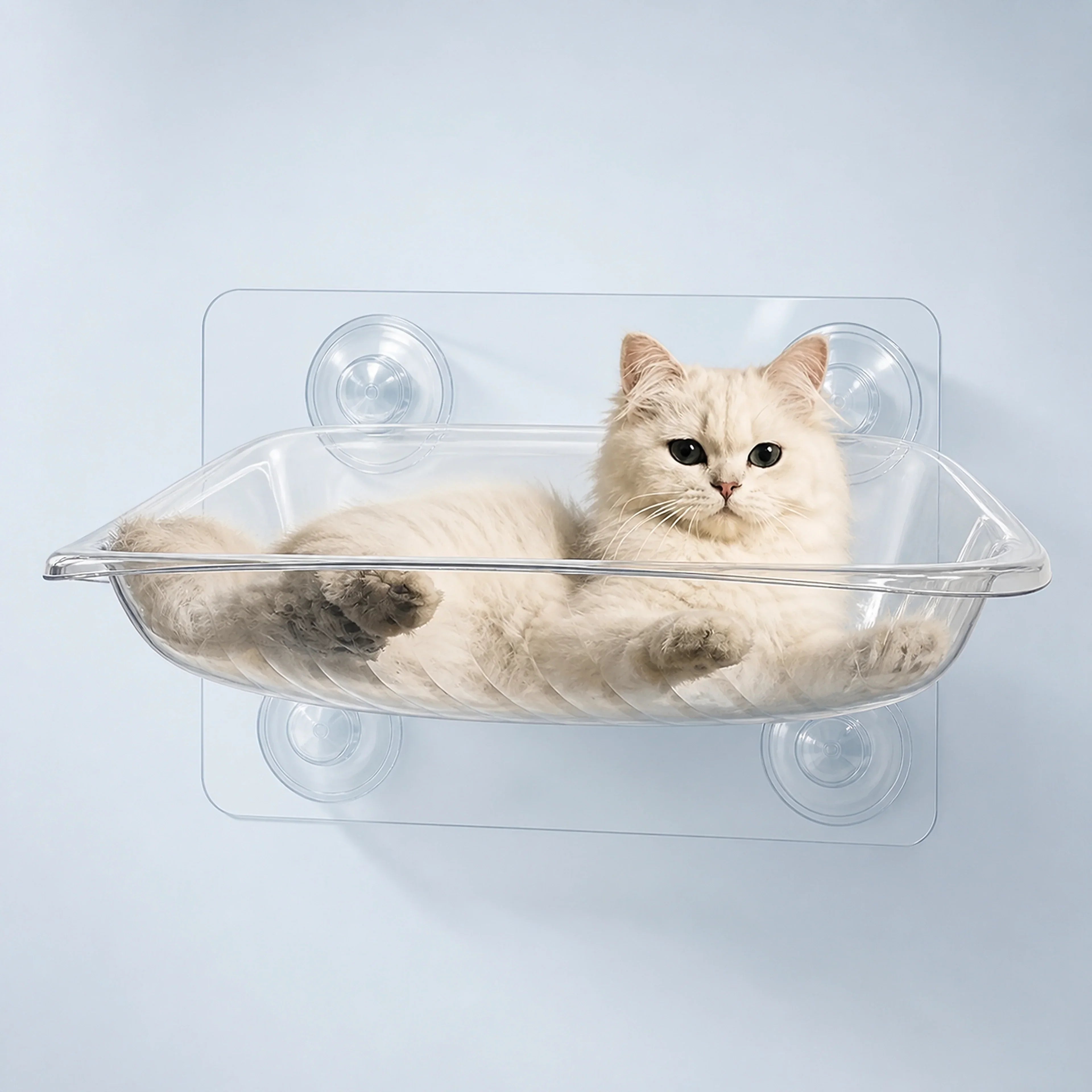 Clear Suction Cup Cat Window Bubble Bed – Single or 2-Pack