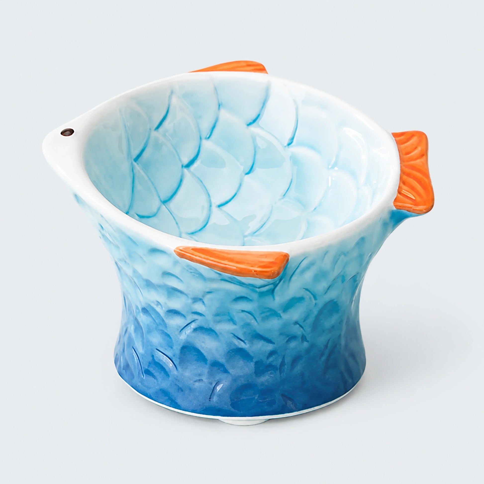 Colorful Raised Ceramic Cat Food Bowl – 4 Colors