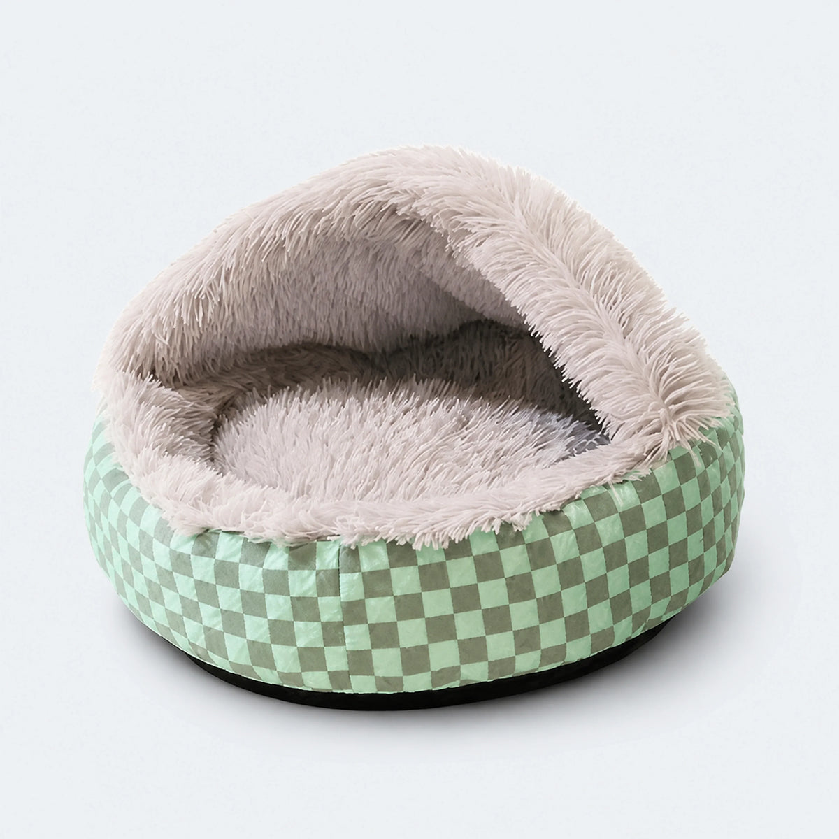 Convertible Plush Cave & Donut Pet Bed – 3 Colors, 2 Sizes