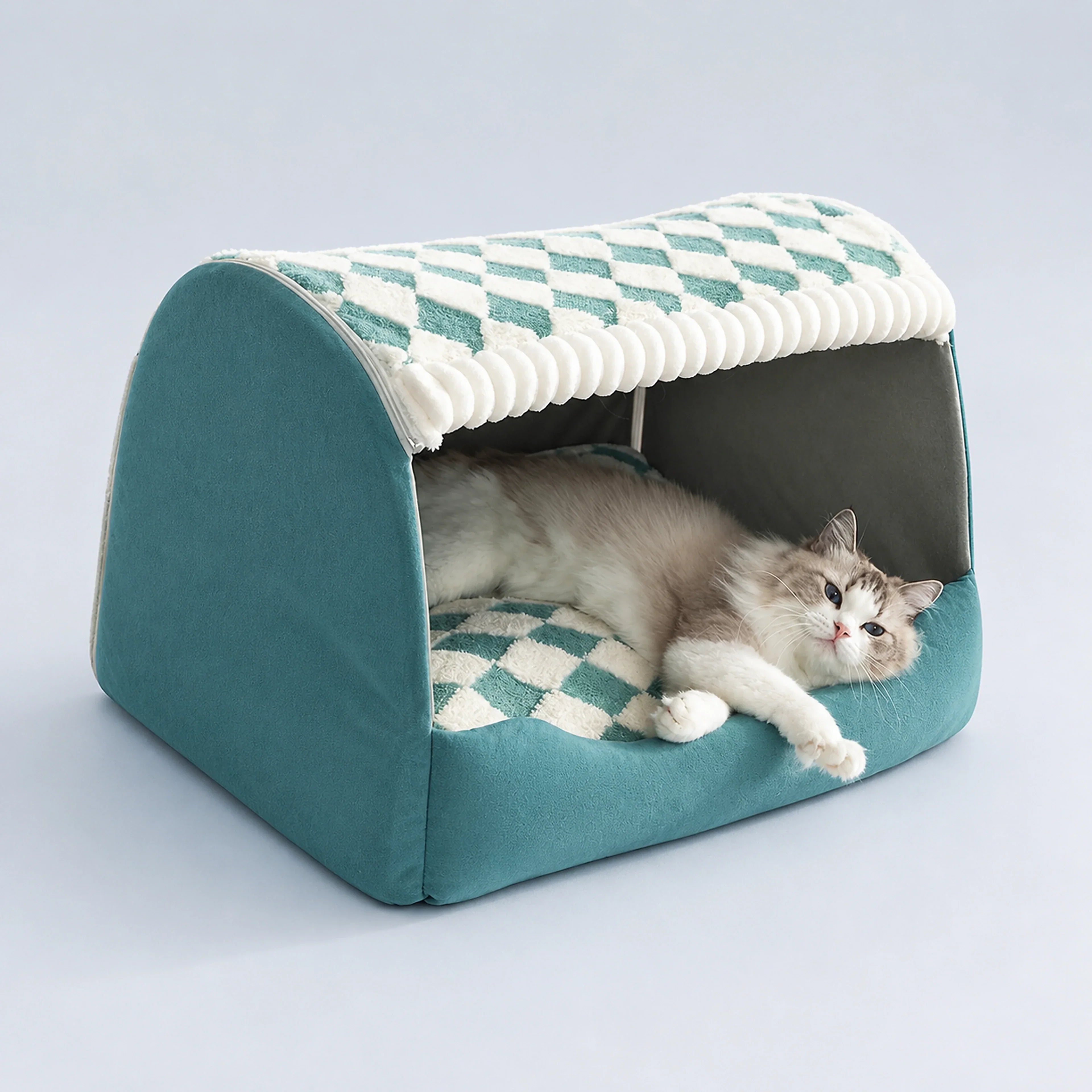Cozy Foldable Pet House Bed for Dogs & Cats