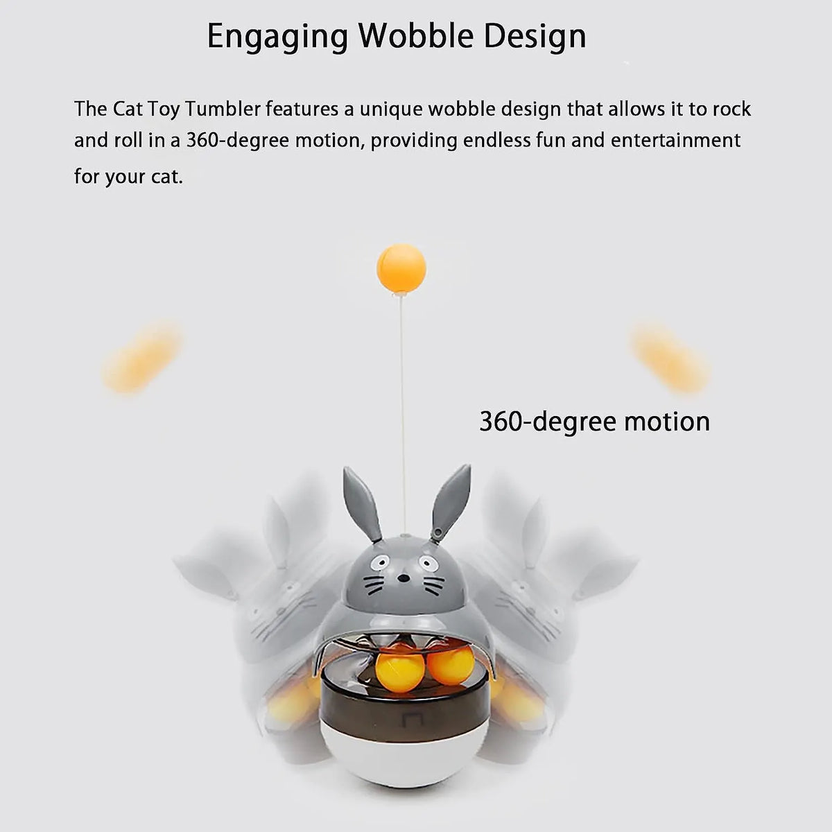 Interactive Tumbler Cat Toy in 4 Colors