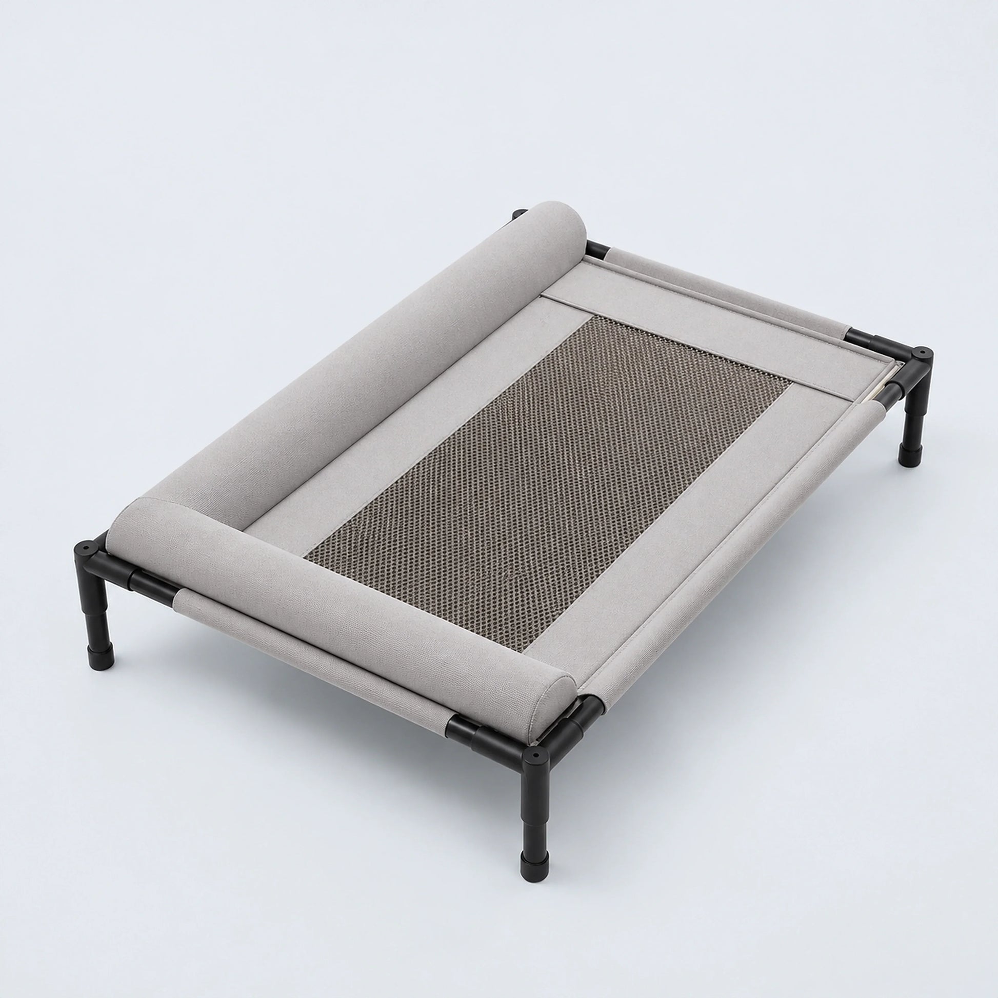 Elevated Mesh Dog Bed with Bolsters – 2 Colors, 2 Sizes