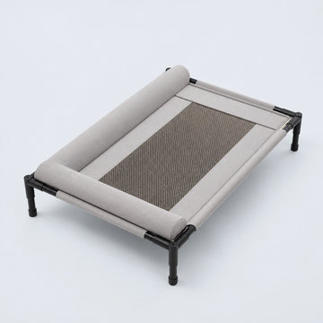 Elevated Mesh Dog Bed with Bolsters – 2 Colors, 2 Sizes