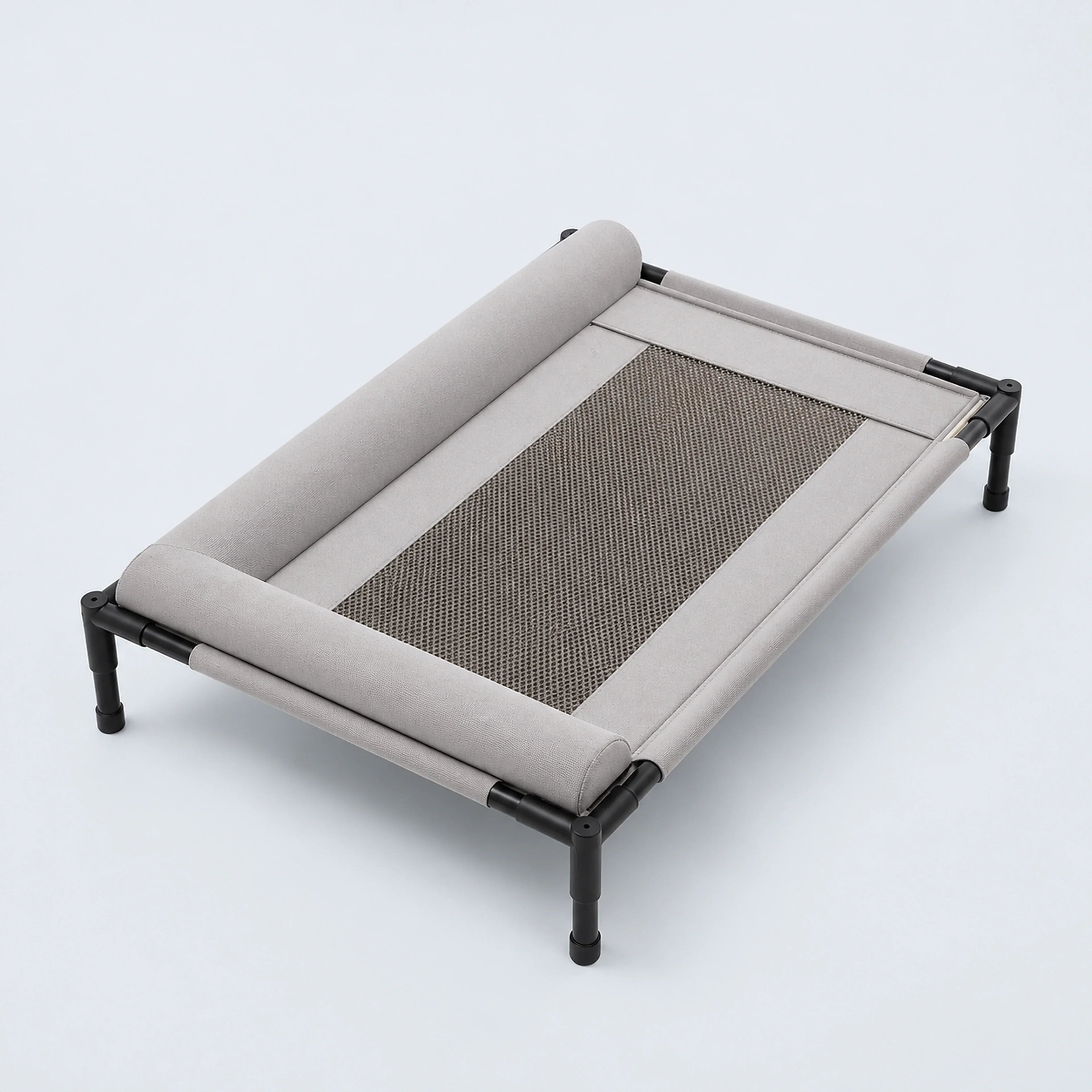 Elevated Mesh Dog Bed with Bolsters – 2 Colors, 2 Sizes
