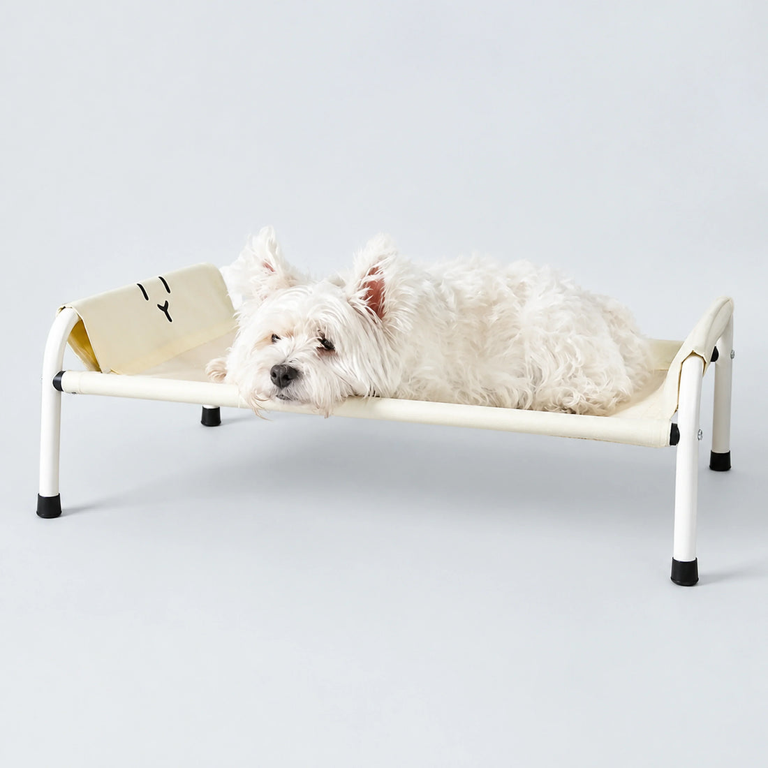 Elevated Pet Camp Bed – Grey or Yellow, 3 Sizes