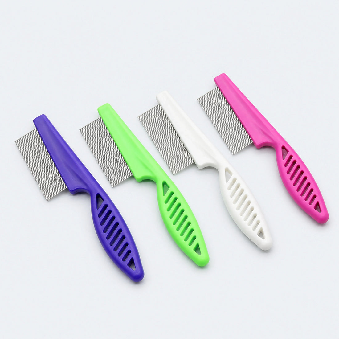 Fine-Tooth Flea Comb for Dogs and Cats – 5 Handle Styles