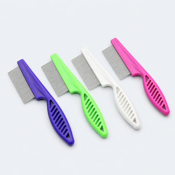 Fine-Tooth Flea Comb for Dogs and Cats – 5 Handle Styles