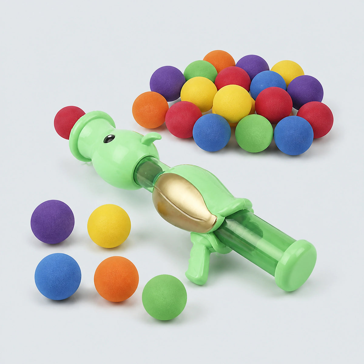 Foam Ball Launcher Set for Interactive Cat Play
