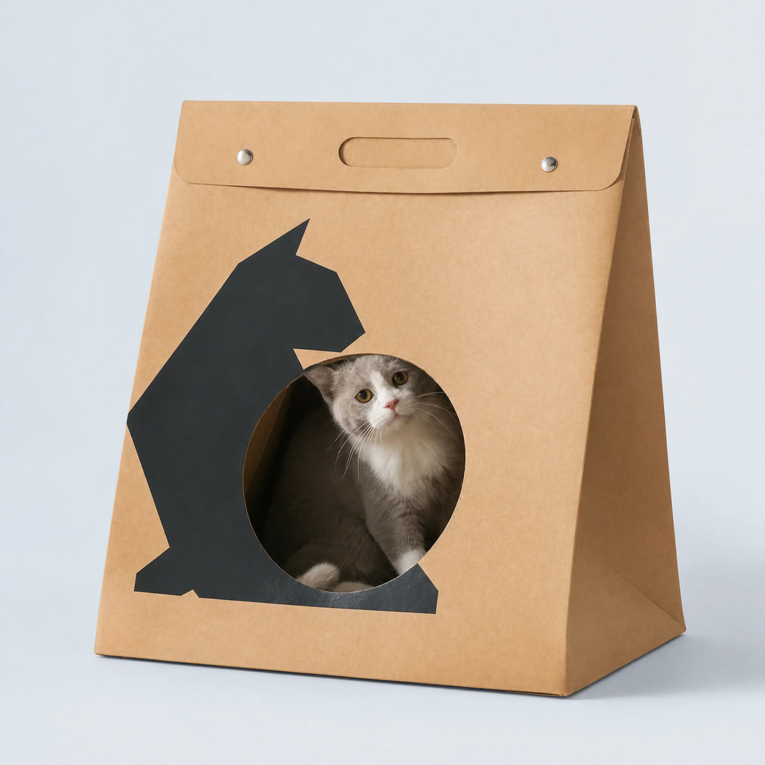 Foldable Cardboard Paper Cat House
