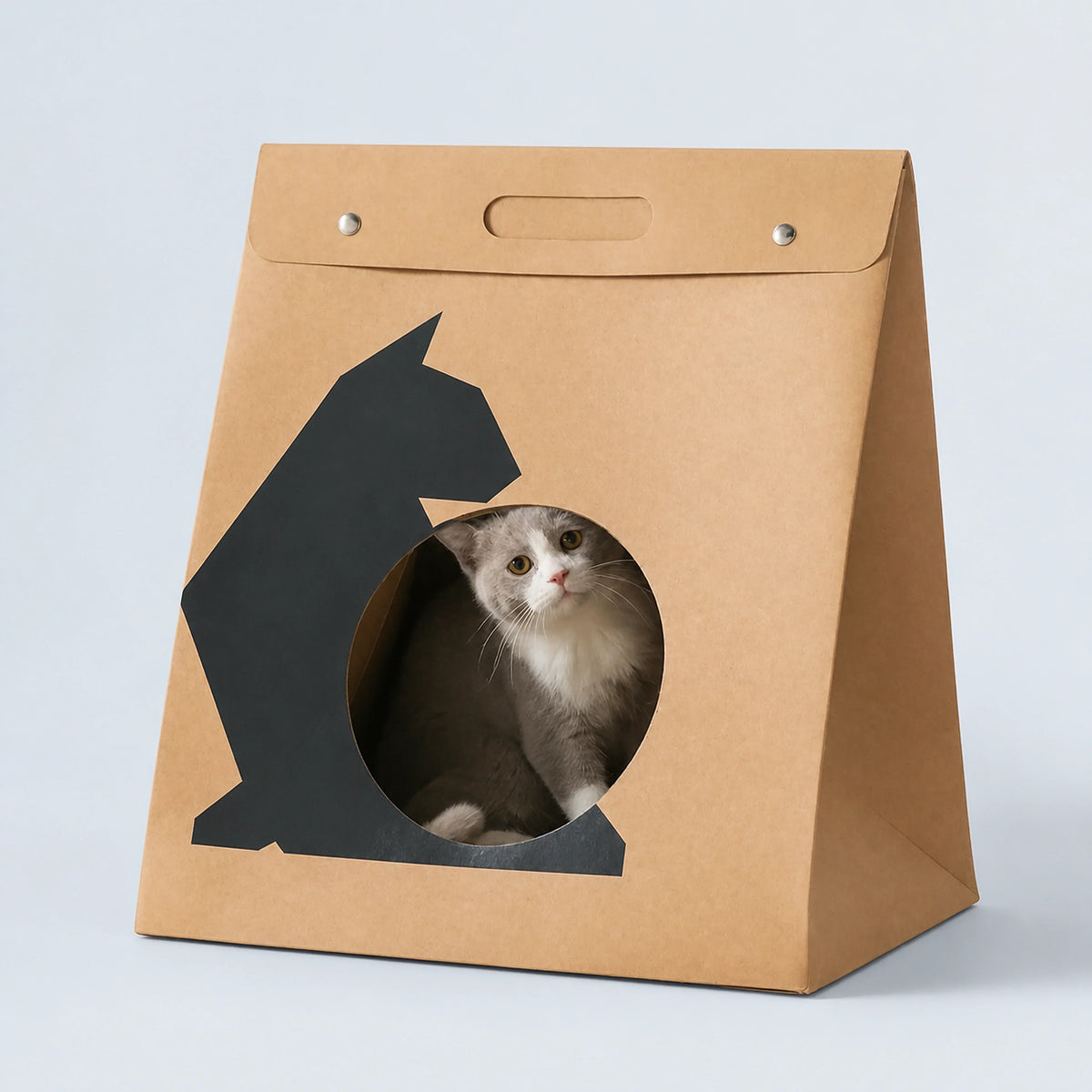 Foldable Cardboard Paper Cat House