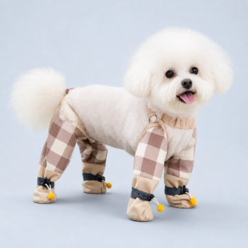 Four-Leg Dog Outdoor Coverall with Paw Covers – 5 Sizes, 3 Styles