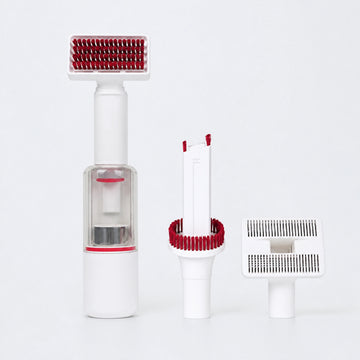 Handheld Pet Grooming Vacuum Kit with 3 Attachments