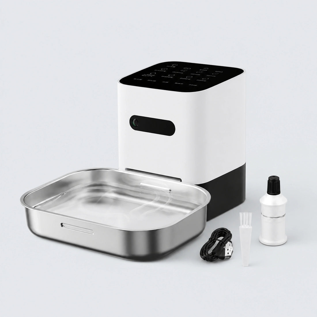 Heated Automatic Pet Water Dispenser with Stainless Steel Bowl
