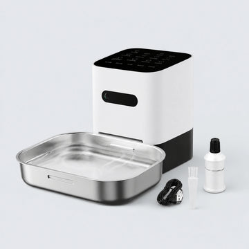 Heated Automatic Pet Water Dispenser with Stainless Steel Bowl