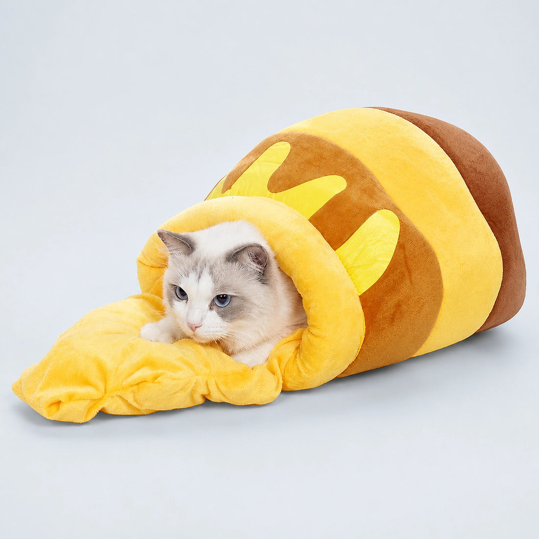 Honey Pot Cat Cave Bed with Cushion – 2 Sizes