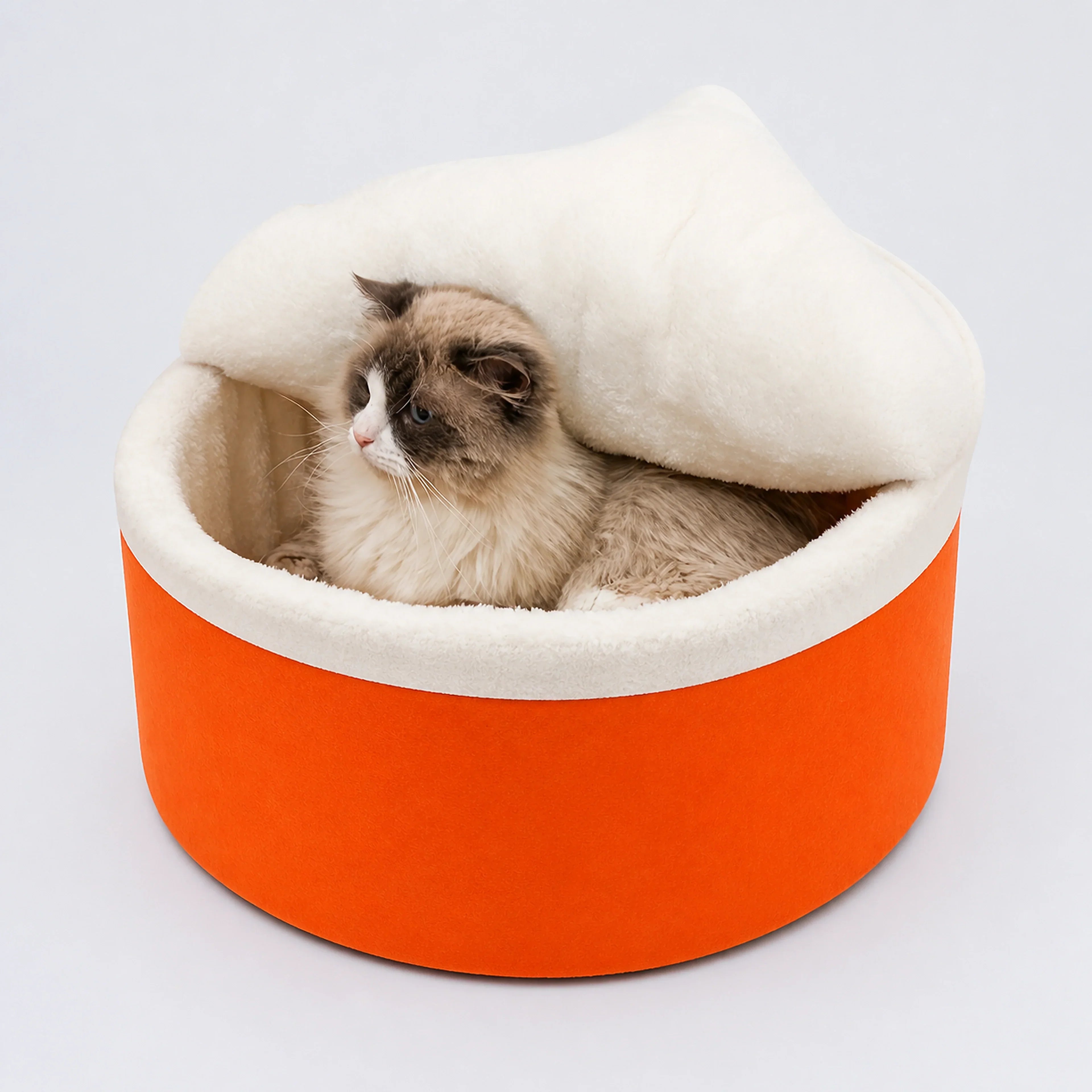 Instant Noodle Cup Cat Bed with Lid – 3 Sizes