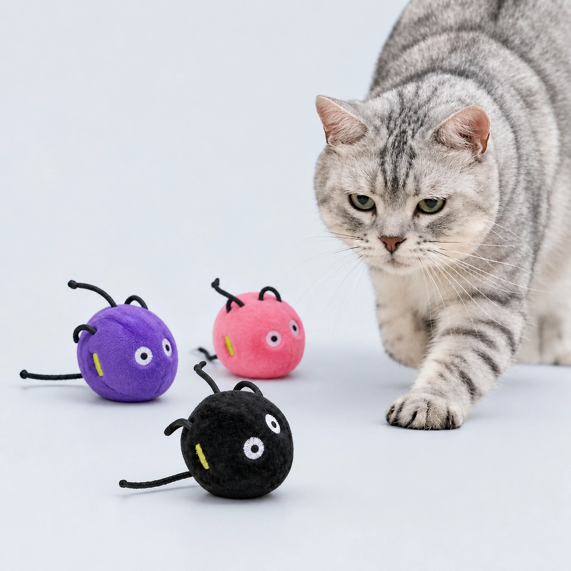 Interactive Plush Ball Toy for Cats