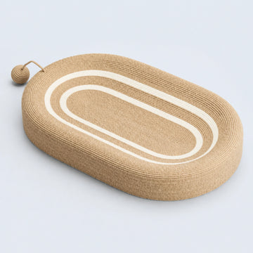 Large Oval Woven Cat Scratcher Bed – 21 Styles