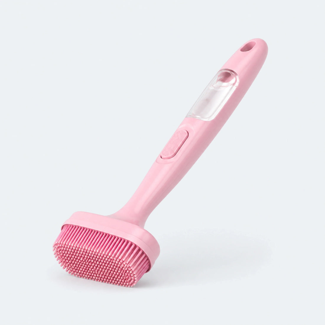 Long-Handle Pet Bath Brush with Shampoo Reservoir – 4 Colors