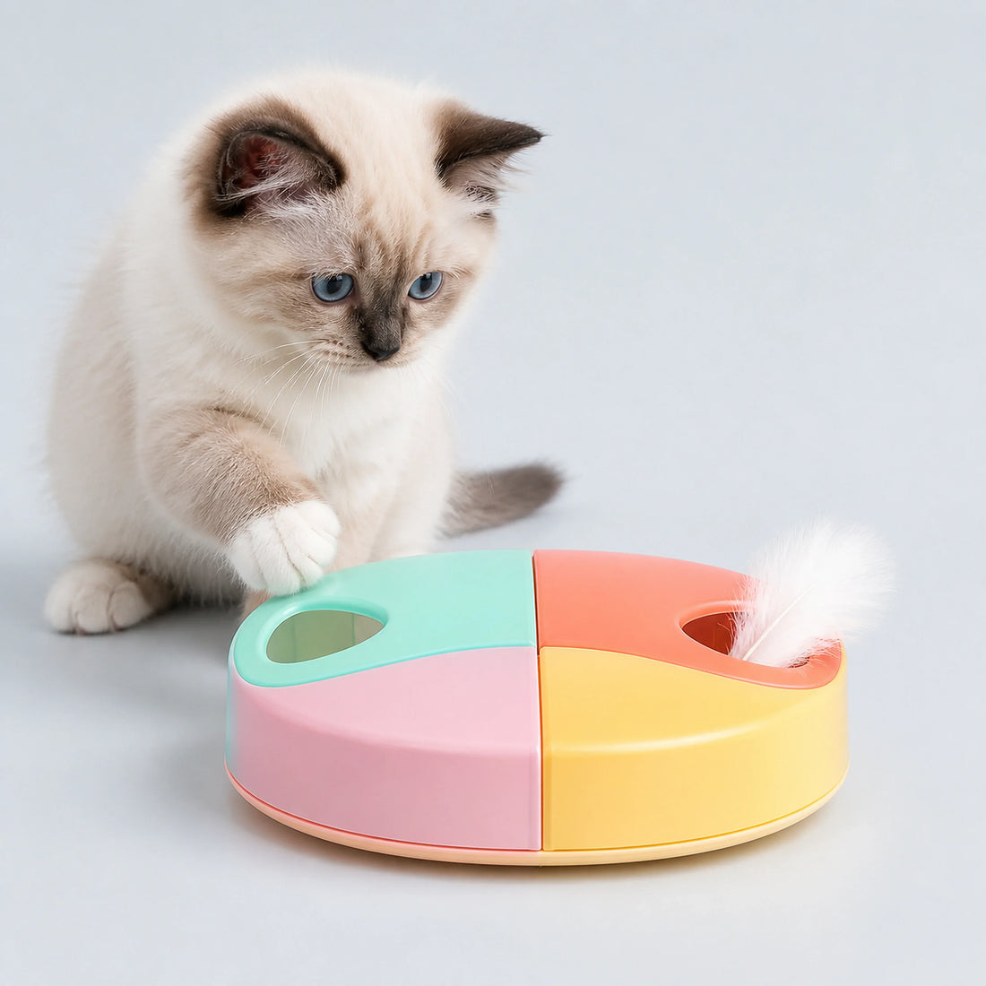 Motion-Activated Rechargeable Feather Cat Toy – 13 Options