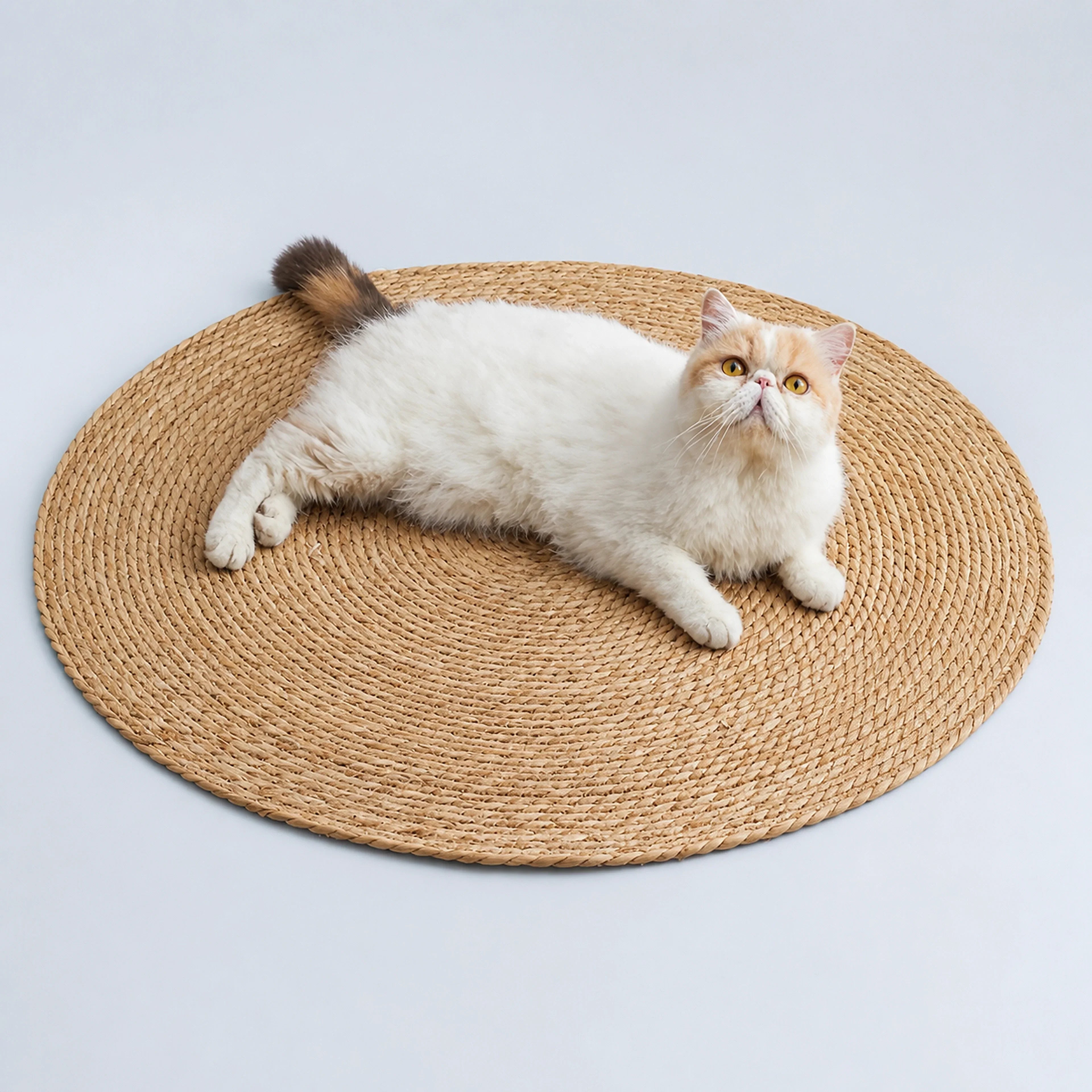 Natural Woven Round Cat Mat – 40 or 60 cm